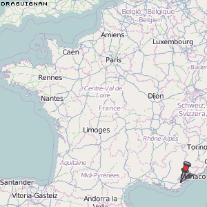Draguignan Karte Frankreich