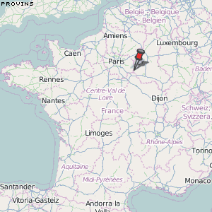 Provins Karte Frankreich