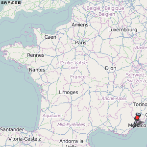 Grasse Karte Frankreich