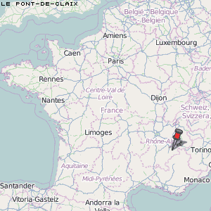 Le Pont-de-Claix Karte Frankreich