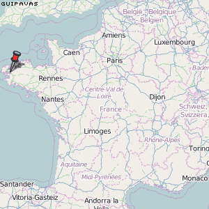 Guipavas Karte Frankreich