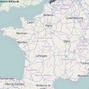 Dunkerque Karte Frankreich