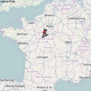 Vendôme Karte Frankreich