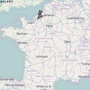 Bolbec Karte Frankreich