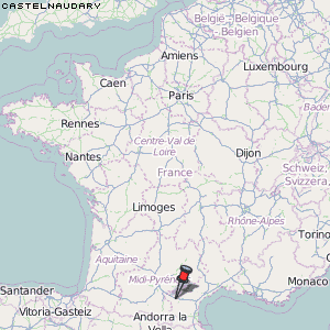 Castelnaudary Karte Frankreich
