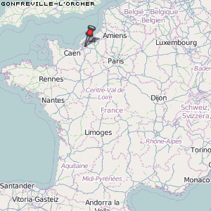 Gonfreville-l'Orcher Karte Frankreich