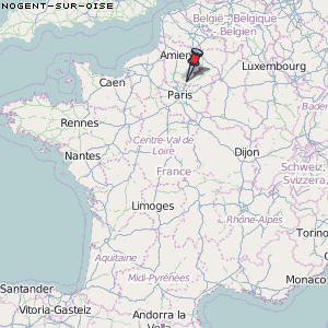 Nogent-sur-Oise Karte Frankreich