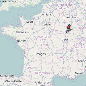 Chaumont Karte Frankreich