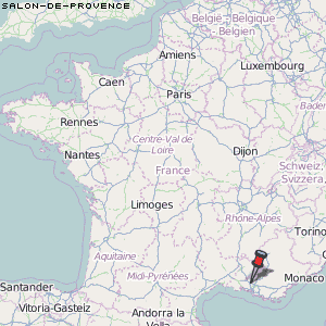 Salon-de-Provence Karte Frankreich