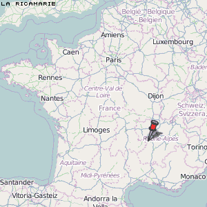 La Ricamarie Karte Frankreich