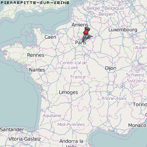 Pierrefitte-sur-Seine Karte Frankreich