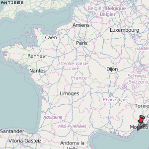 Antibes Karte Frankreich