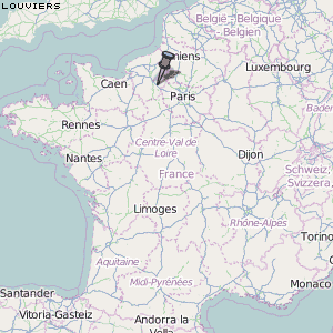 Louviers Karte Frankreich