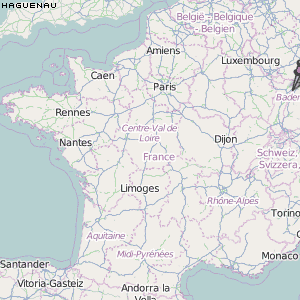Haguenau Karte Frankreich