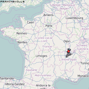 Francheville Karte Frankreich