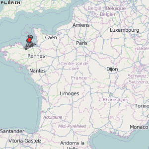 Plérin Karte Frankreich