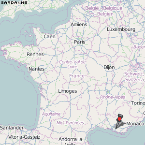 Gardanne Karte Frankreich