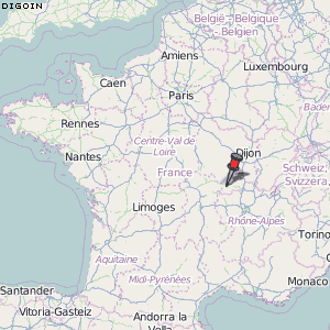 Digoin Karte Frankreich