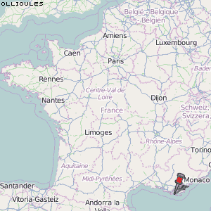 Ollioules Karte Frankreich