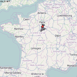 Olivet Karte Frankreich