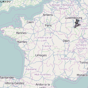 Laxou Karte Frankreich