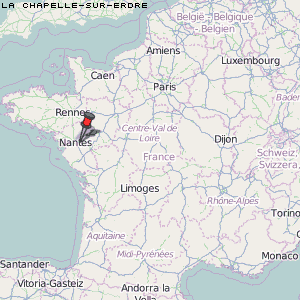 La Chapelle-sur-Erdre Karte Frankreich