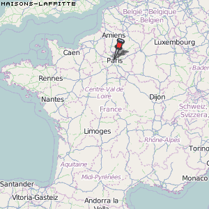Maisons-Laffitte Karte Frankreich