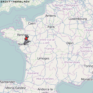 Saint-Herblain Karte Frankreich