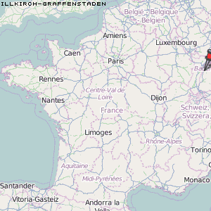Illkirch-Graffenstaden Karte Frankreich
