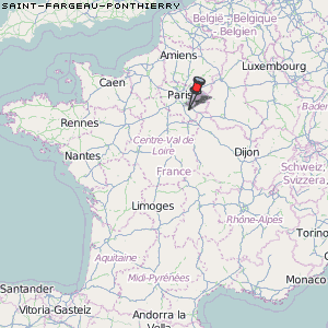 Saint-Fargeau-Ponthierry Karte Frankreich