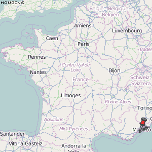 Mougins Karte Frankreich