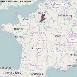 Verneuil-sur-Seine Karte Frankreich