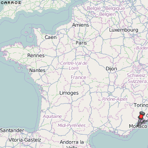 Carros Karte Frankreich