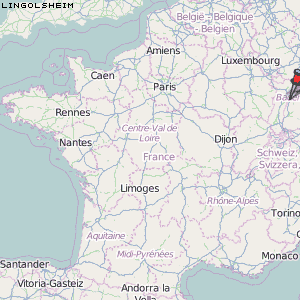 Lingolsheim Karte Frankreich