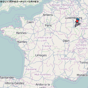 Bouxières-aux-Dames Karte Frankreich
