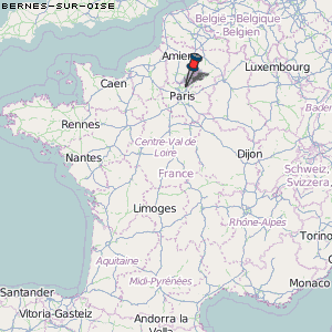 Bernes-sur-Oise Karte Frankreich