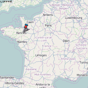 Liffré Karte Frankreich