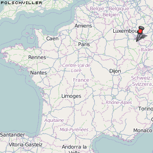 Folschviller Karte Frankreich