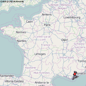 Carqueiranne Karte Frankreich