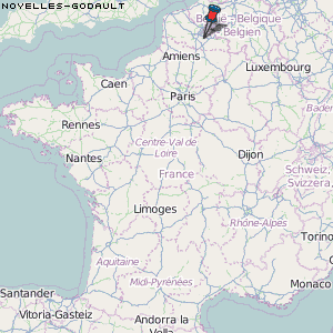 Noyelles-Godault Karte Frankreich