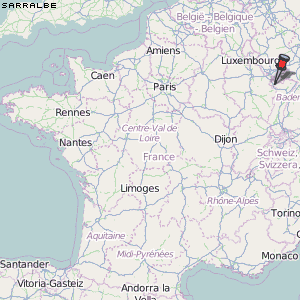 Sarralbe Karte Frankreich