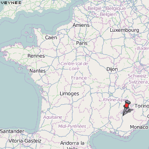 Veynes Karte Frankreich