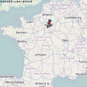 Forges-les-Bains Karte Frankreich
