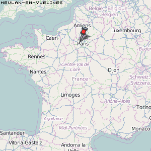 Meulan-en-Yvelines Karte Frankreich