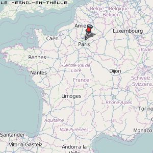 Le Mesnil-en-Thelle Karte Frankreich