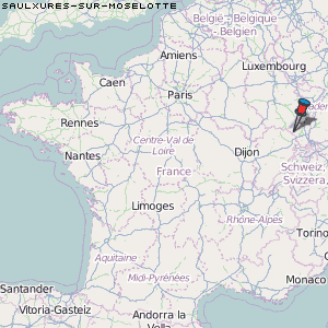Saulxures-sur-Moselotte Karte Frankreich