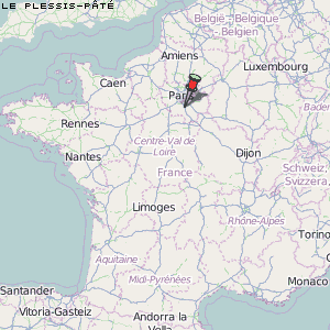Le Plessis-Pâté Karte Frankreich