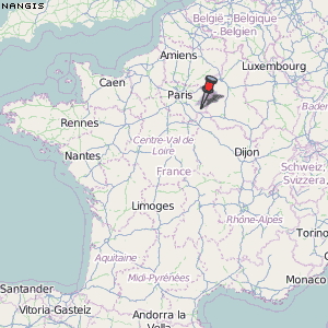Nangis Karte Frankreich