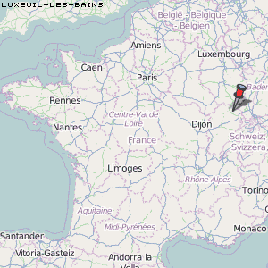 Luxeuil-les-Bains Karte Frankreich