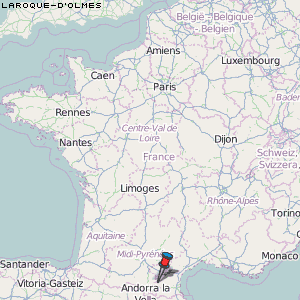 Laroque-d'Olmes Karte Frankreich